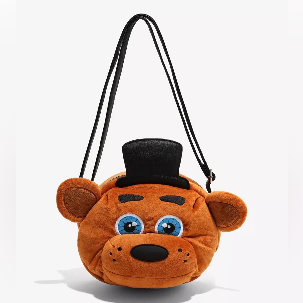 Five Nights At Freddy's Freddy Fazbear Plush Crossbody Bag‎ Hot Topic HHN